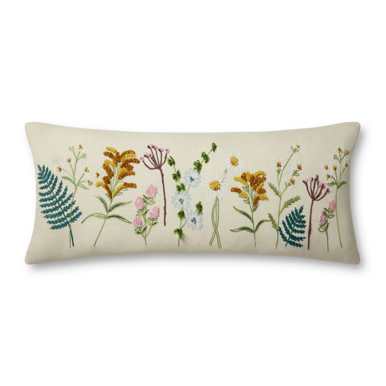 Rifle Paper Co. X Loloi Wildflowers Cream Pillow Wayfair